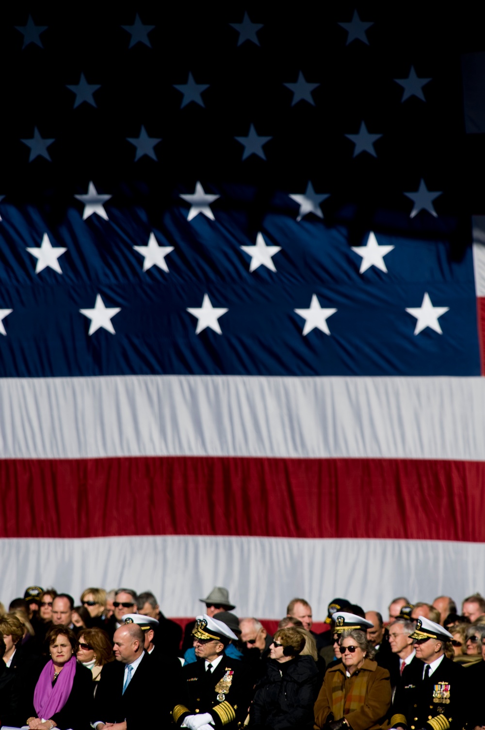 USS George H.W. Bush commissioning ceremony