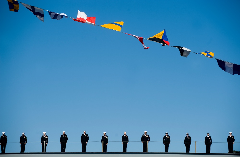 USS George H.W. Bush commissioning ceremony