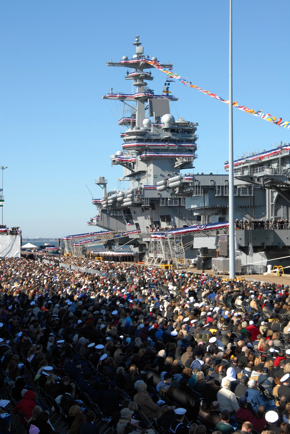 USS George H.W. Bush commissioning ceremony