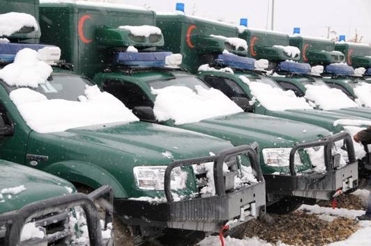 Combined Security Transition Command-Afghanistan provides ambulances for Afghan national police medical field