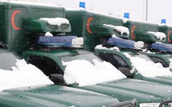 Combined Security Transition Command-Afghanistan provides ambulances for Afghan national police medical field