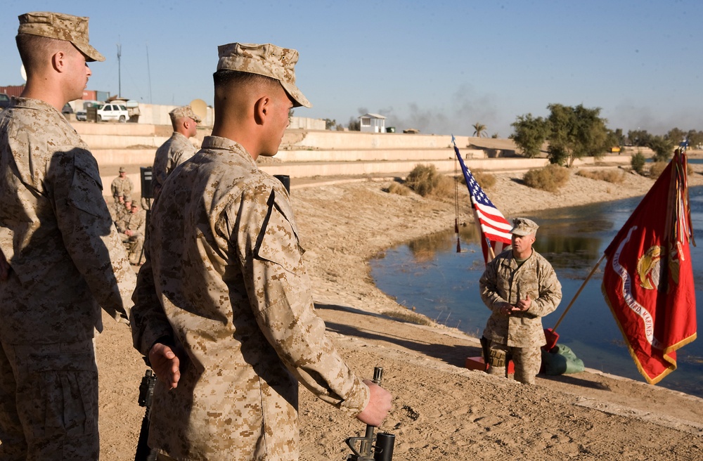 Marines gather, pay respects to fallen brother