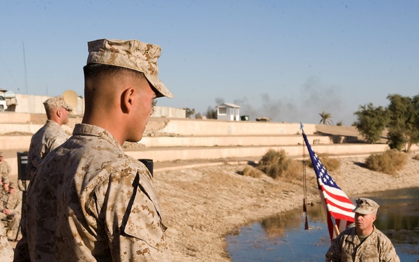 Marines gather, pay respects to fallen brother