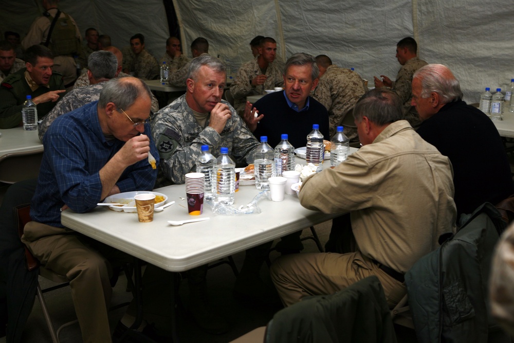 Vice President Elect Meets with Marines in Afghanistan