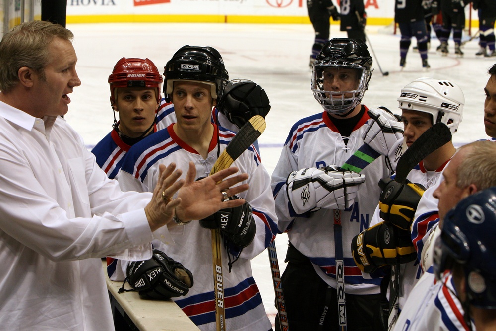 Exhibition hockey game