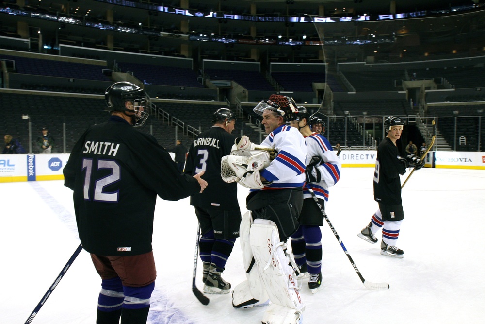 Exhibition hockey game