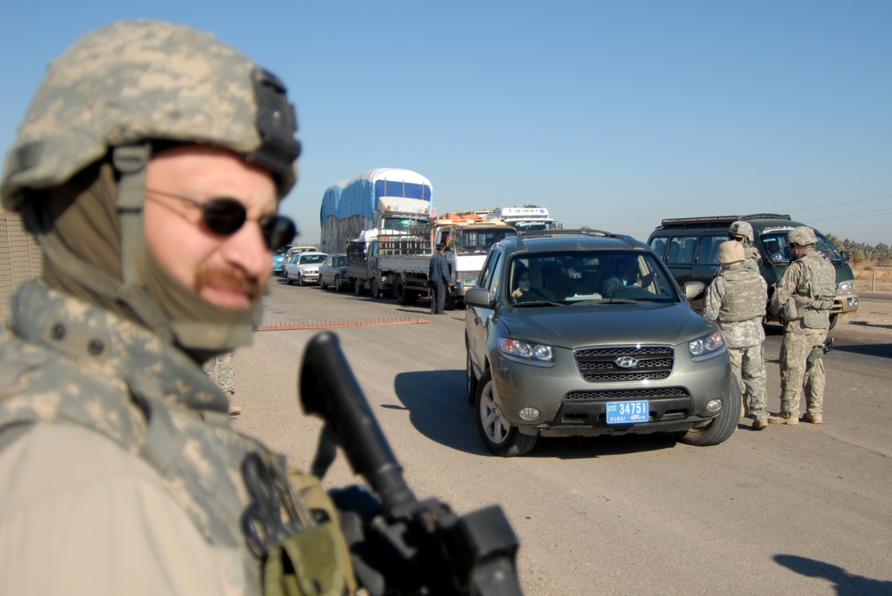 Checkpoint on Main Supply Route Tampa