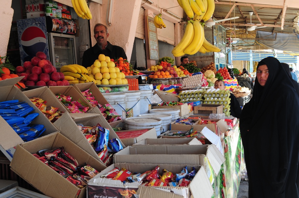 Market patrol in Balad