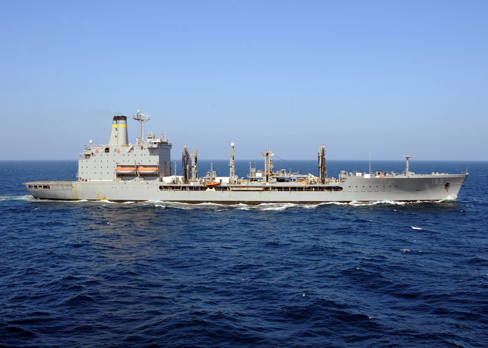 USS Vella Gulf at sea