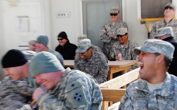 A laughing matter - Comedians bring comic relief to 2nd Combined Arms Battalion, 8th Infantry Regiment Soldiers