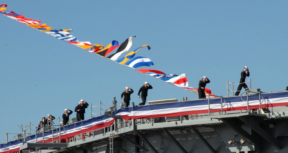 USS George H.W. Bush Commissioning Ceremony