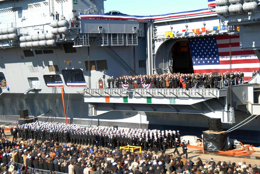 USS George H.W. Bush Commissioning Ceremony