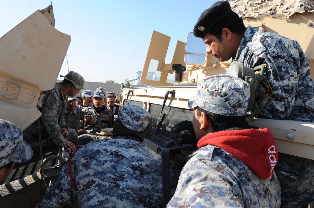 Humvee training at Joint Security Station Beladiyat
