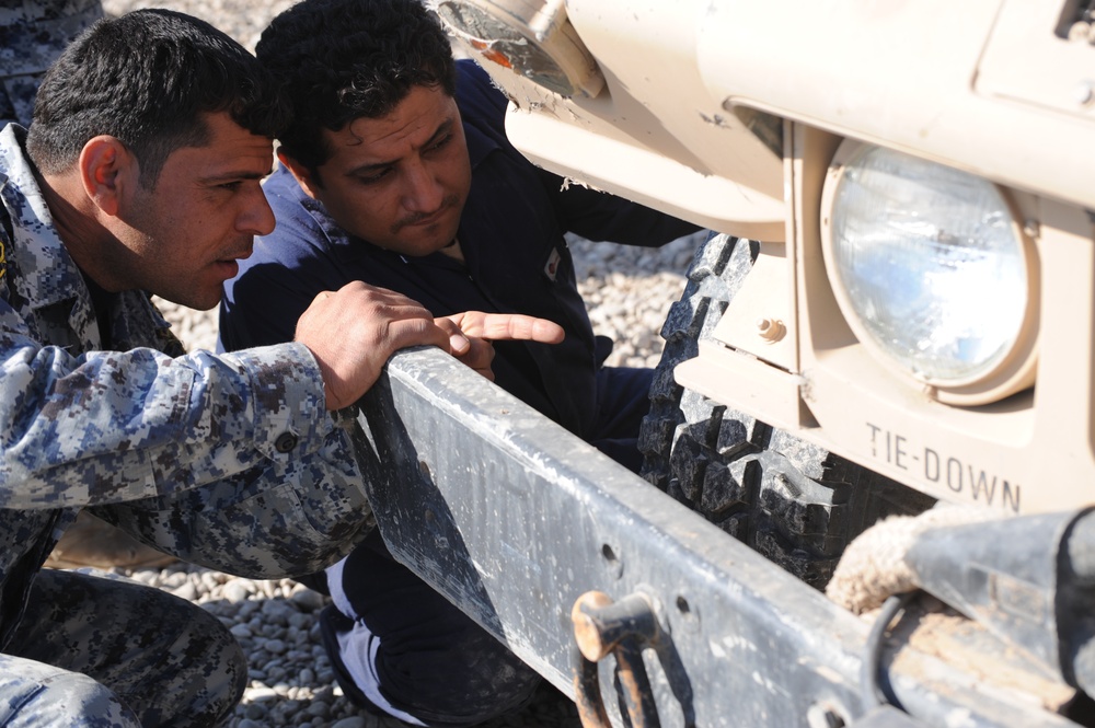 Humvee training at Joint Security Station Beladiyat