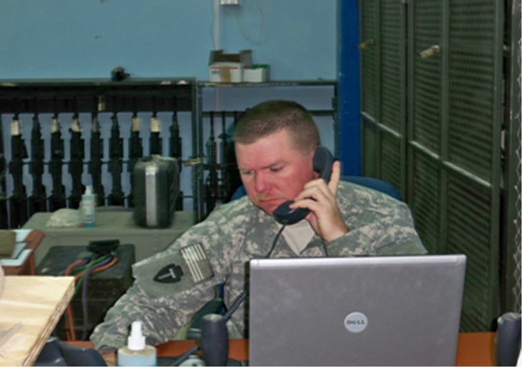 Bravo Company 949th Brigade Support Battalion Tactical Operations Center Rats Hard at Work