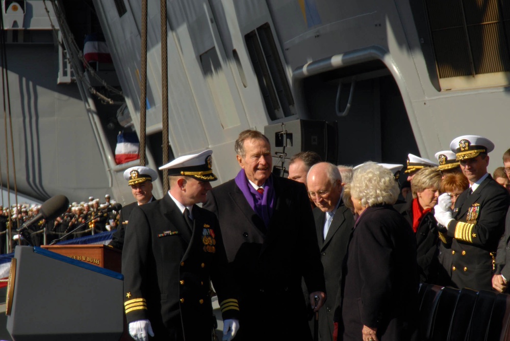 USS George H.W. Bush Commissioning Ceremony