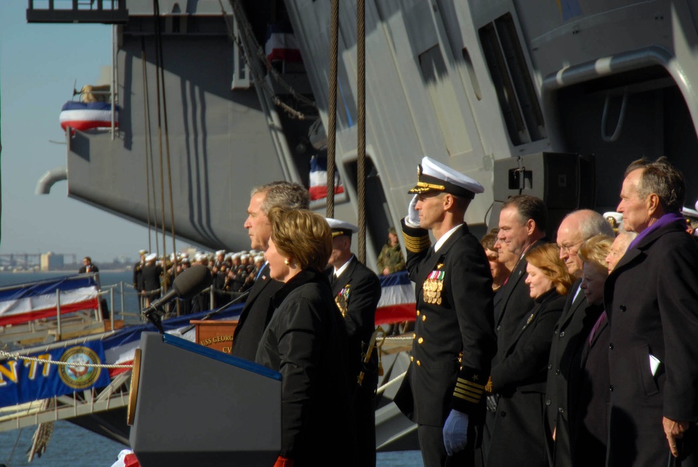 USS George H.W. Bush Commissioning Ceremony