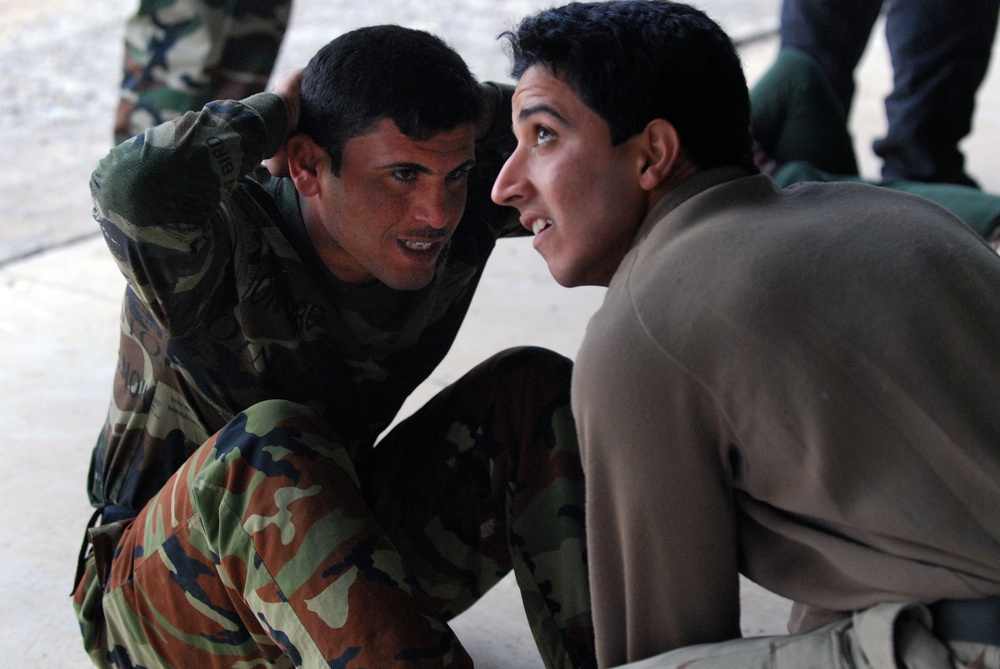 Physical Training Test for Iraqi soldiers