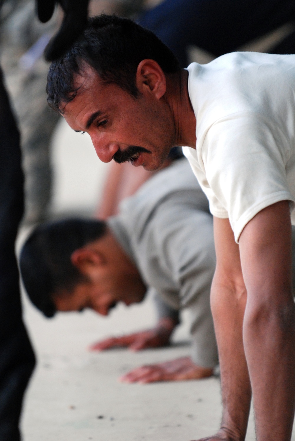 Physical Training Test for Iraqi soldiers