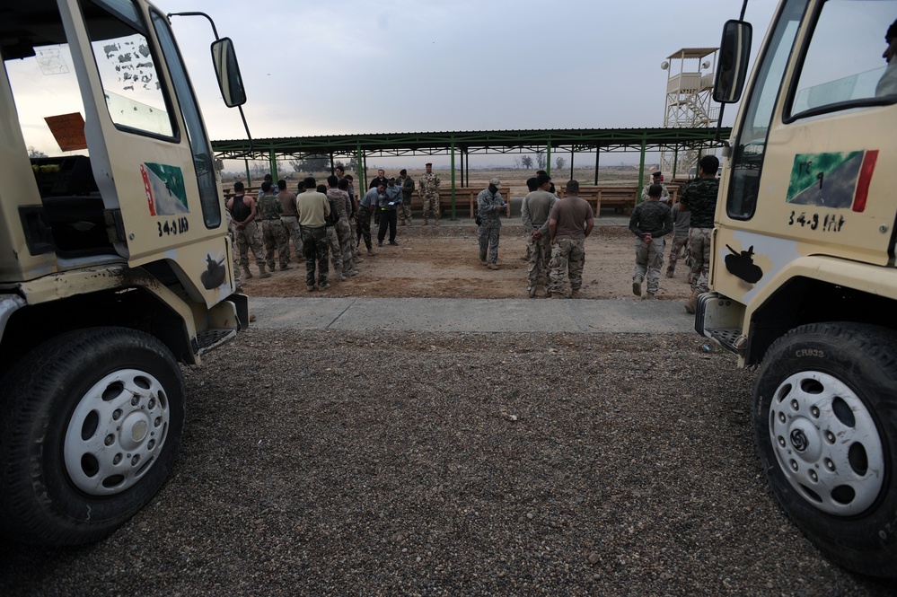 Physical Training Test for Iraqi soldiers