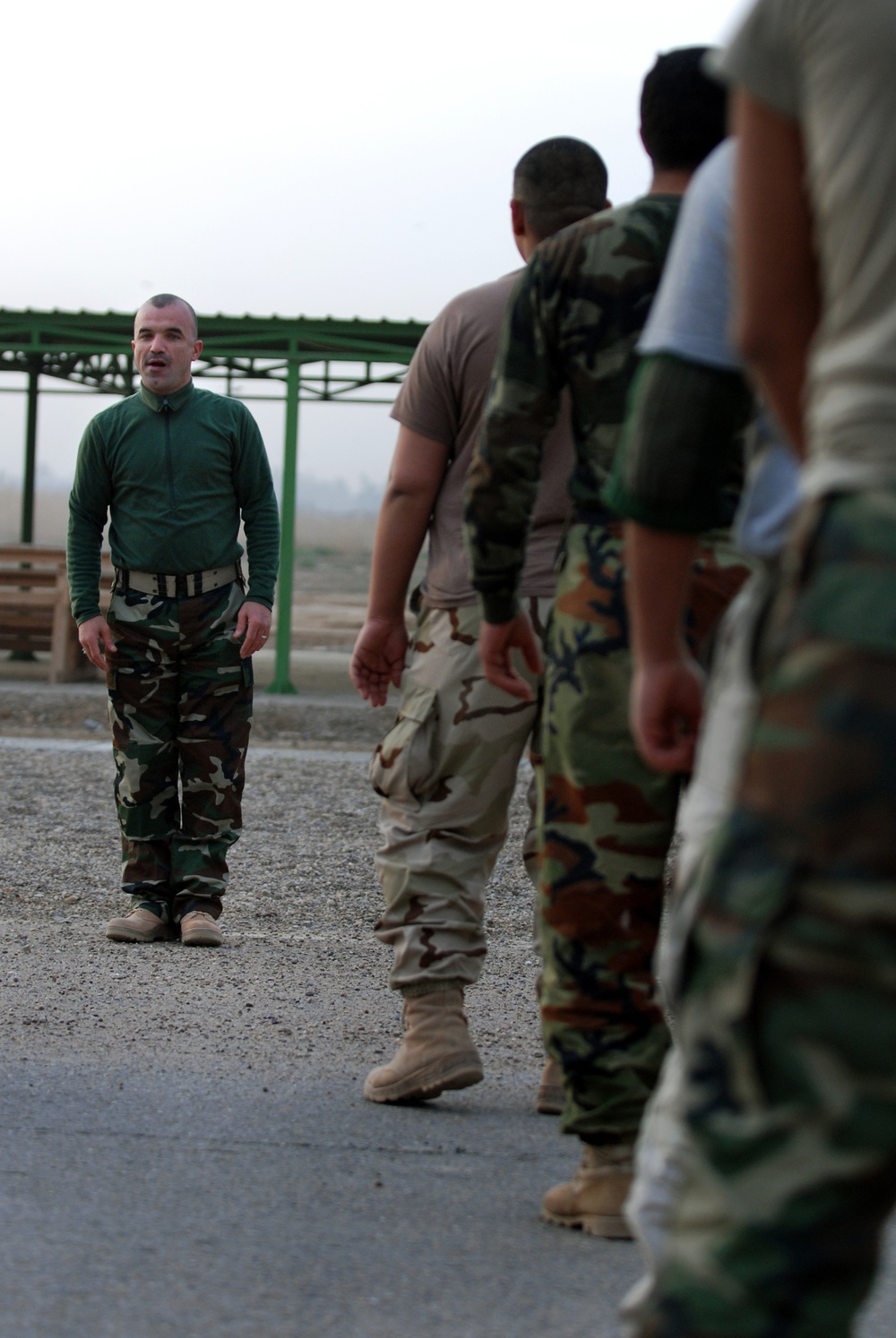 Physical Training Test for Iraqi soldiers