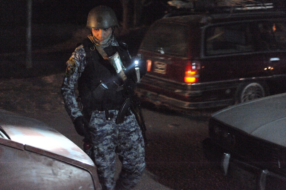 Joint Operation With Iraqi National Police at Forward Operating Base Loyalty