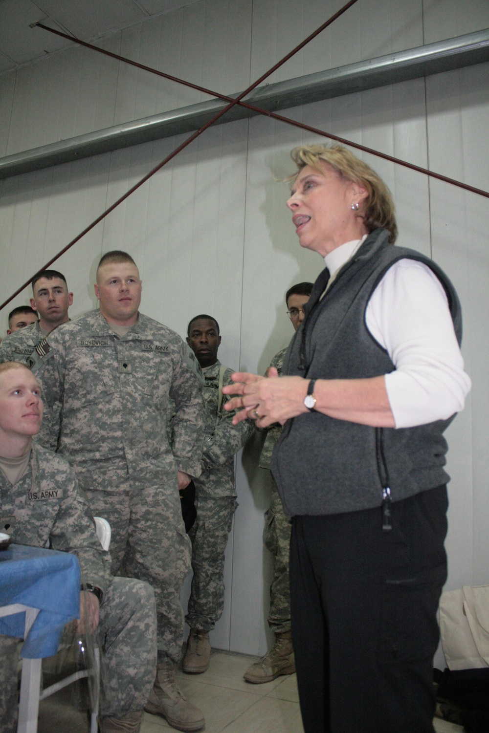 Washington Gov. Christine Gregiore visits Baghdad
