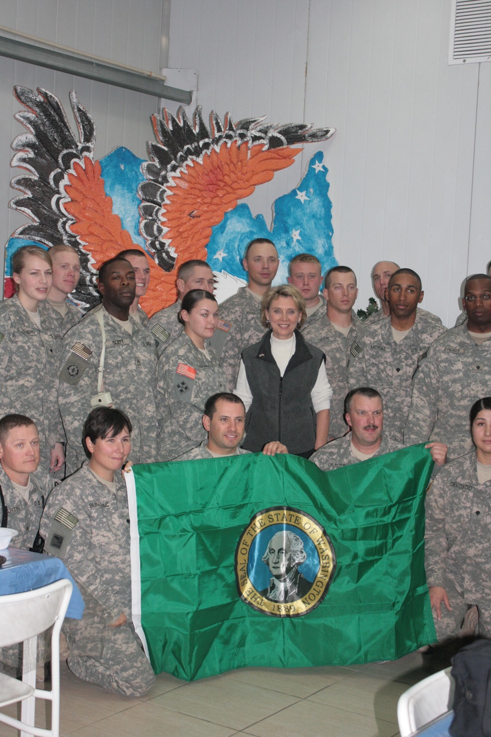 Washington Gov. Christine Gregiore visits Baghdad
