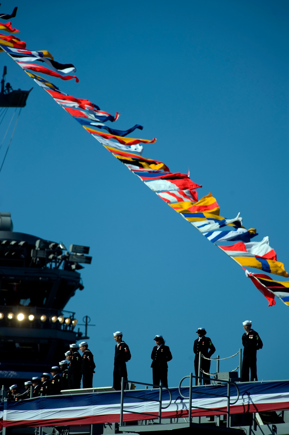 Commissioning Ceremony for the Aircraft Carrier USS George H.W. Bush