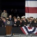 Commissioning ceremony for the aircraft carrier USS George H.W. Bush