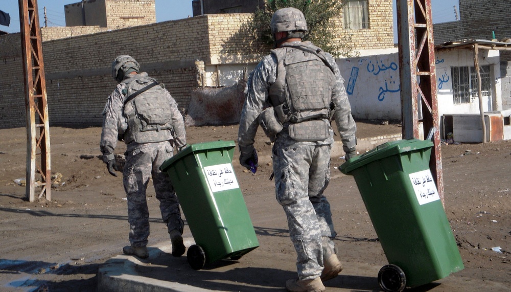Bountyhunters, Iraqi Security Forces kick start sanitation program in Sab al Bour