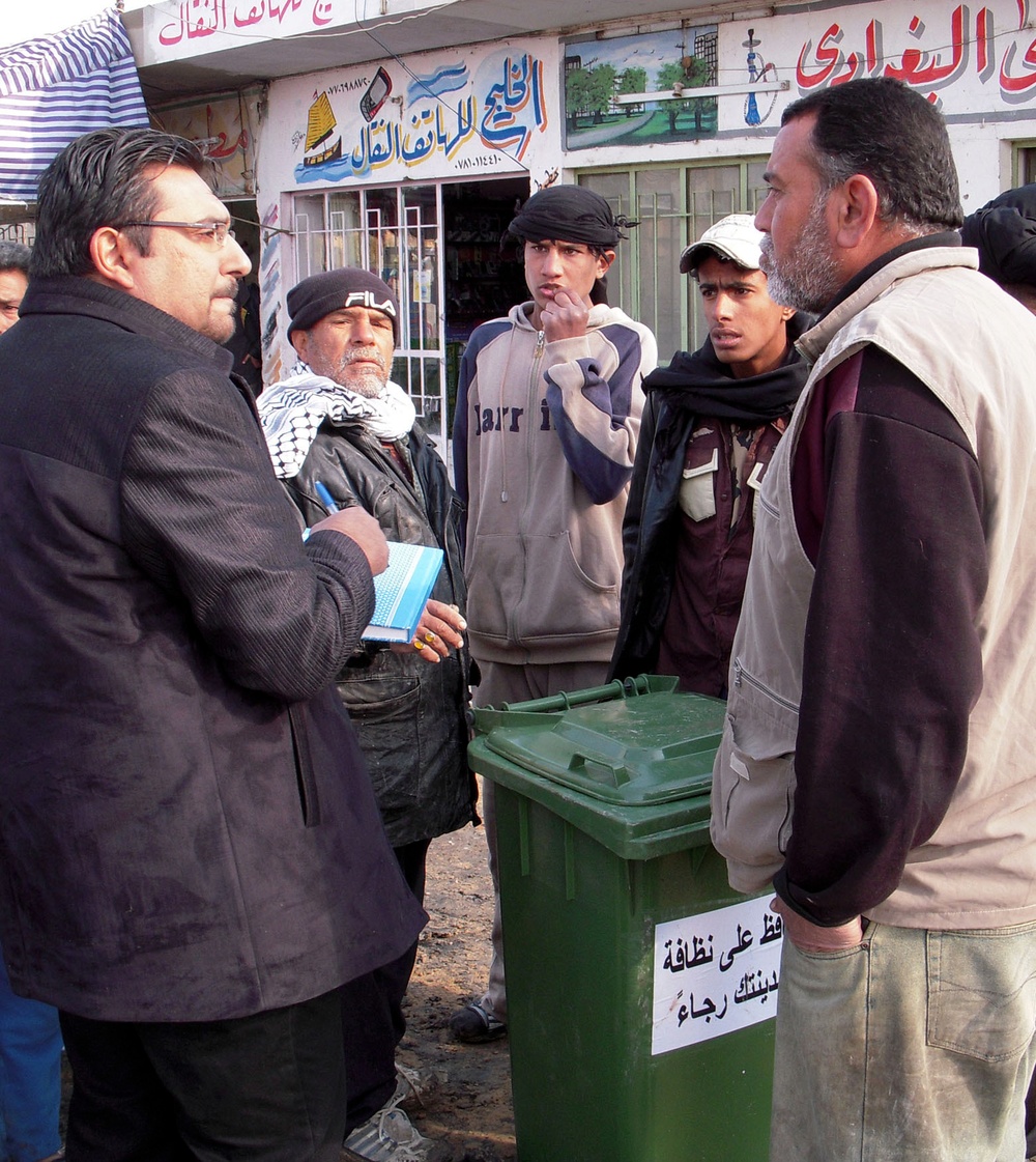 Bountyhunters, Iraqi Security Forces kick start sanitation program in Sab al Bour