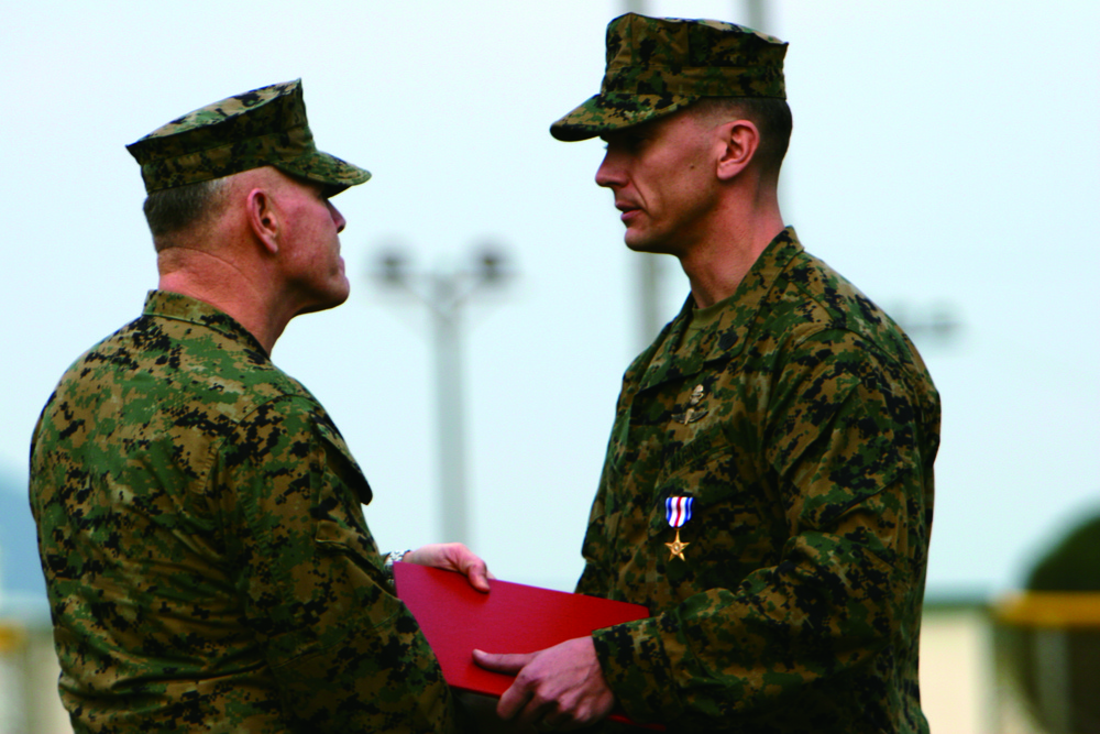 Reconnaissance gunnery sergeant on Okinawa awarded nation's third highest medal for actions in Al Jazeera Desert, Iraq