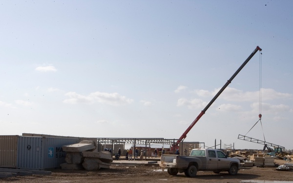 Construction work at Camp Fallujah