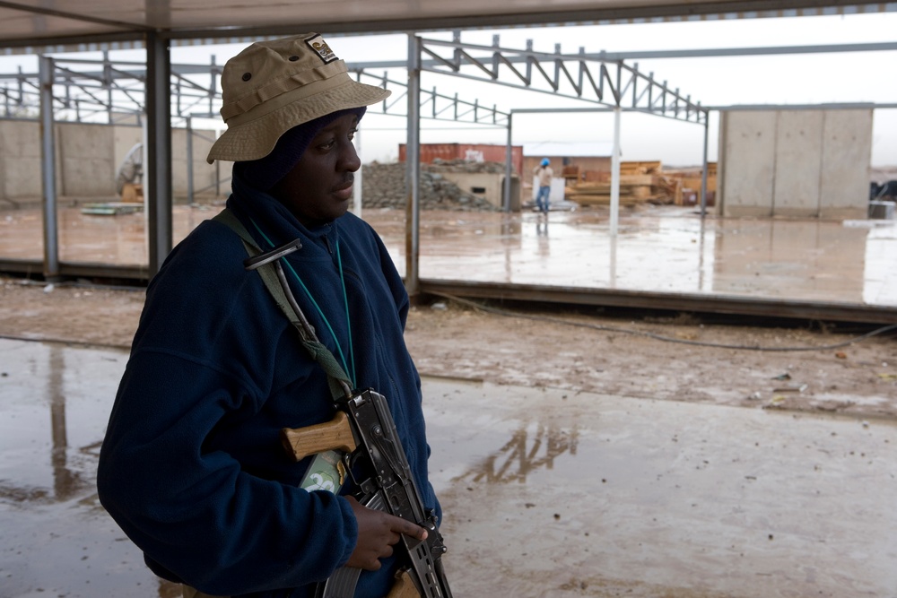 Construction work at Camp Fallujah