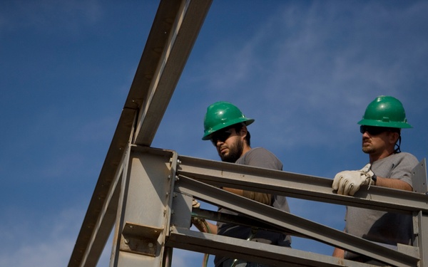 Construction work at Camp Fallujah