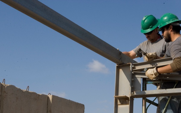 Construction work at Camp Fallujah