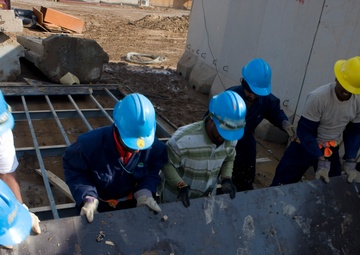 Construction work at Camp Fallujah
