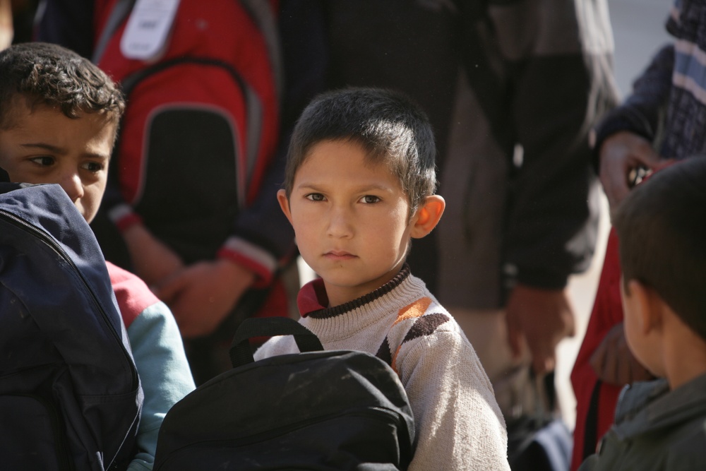 Children at school in Baghdadi