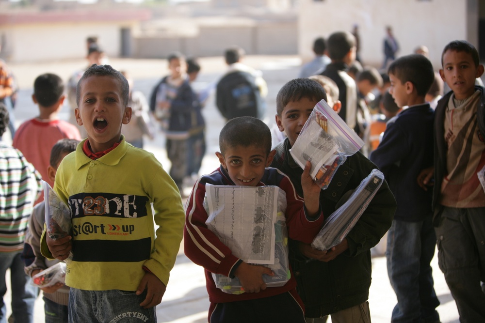 Children at school in Baghdadi