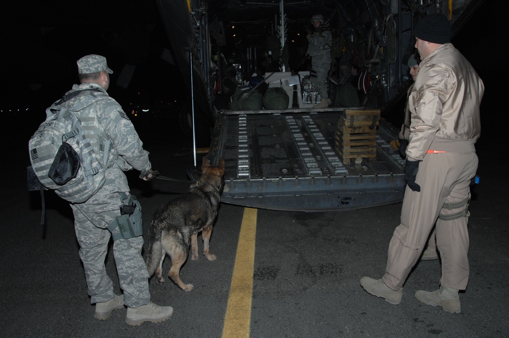 Security Forces Handler and K-9 Head to Iraq
