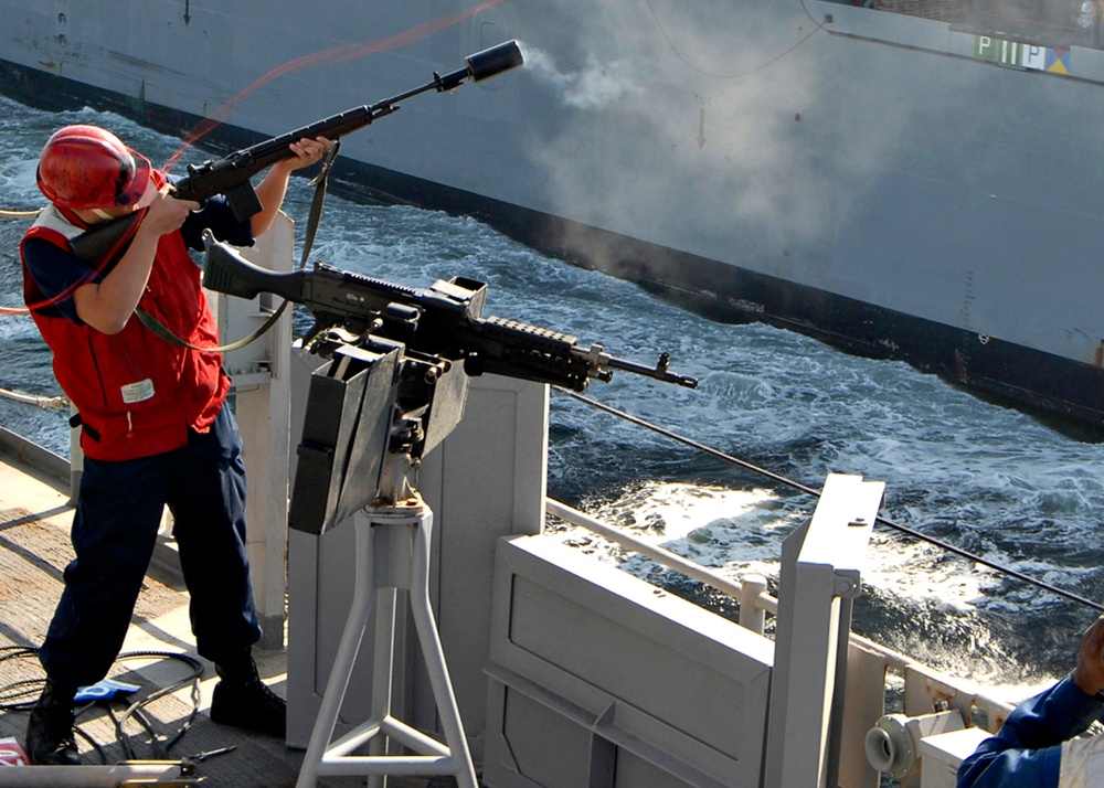 Replenishment at Sea with USNS Lewis and Clark