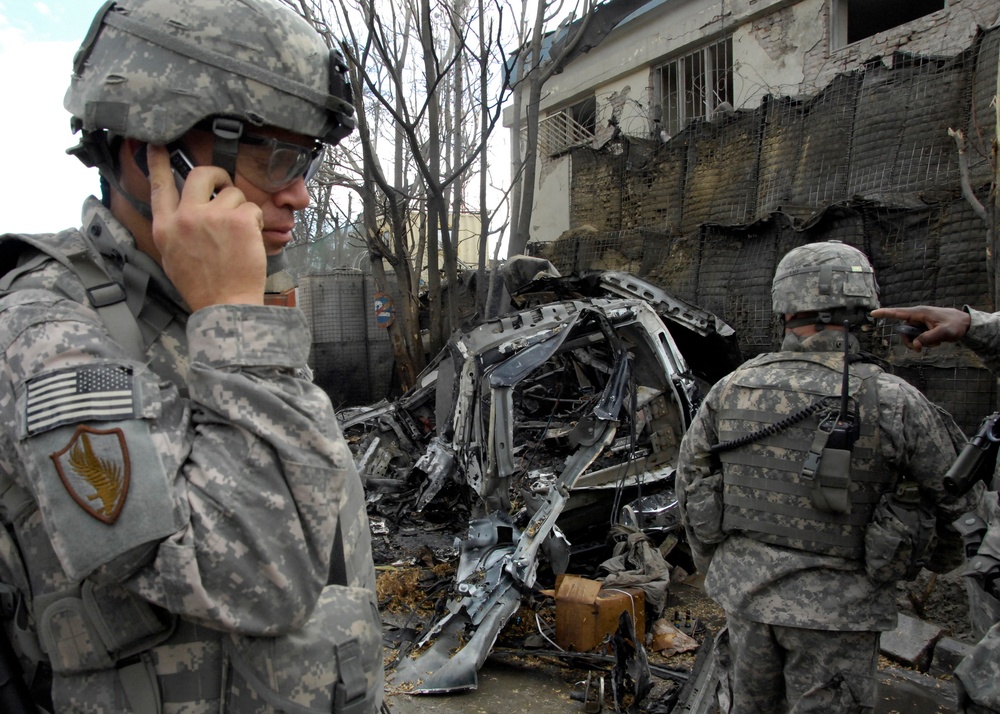 Vehicle Born Improvised Explosive Devide Explosion in Kabul City, Afghanistan