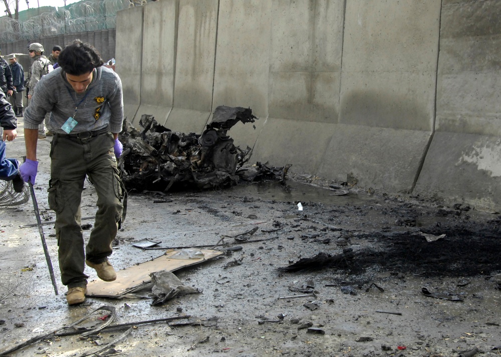 Vehicle Born Improvised Explosive Devide Explosion in Kabul City, Afghanistan