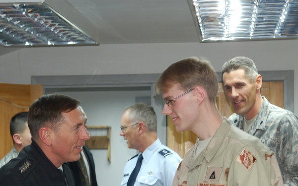 U.S. Central Command Commander Visits Manas Air Base