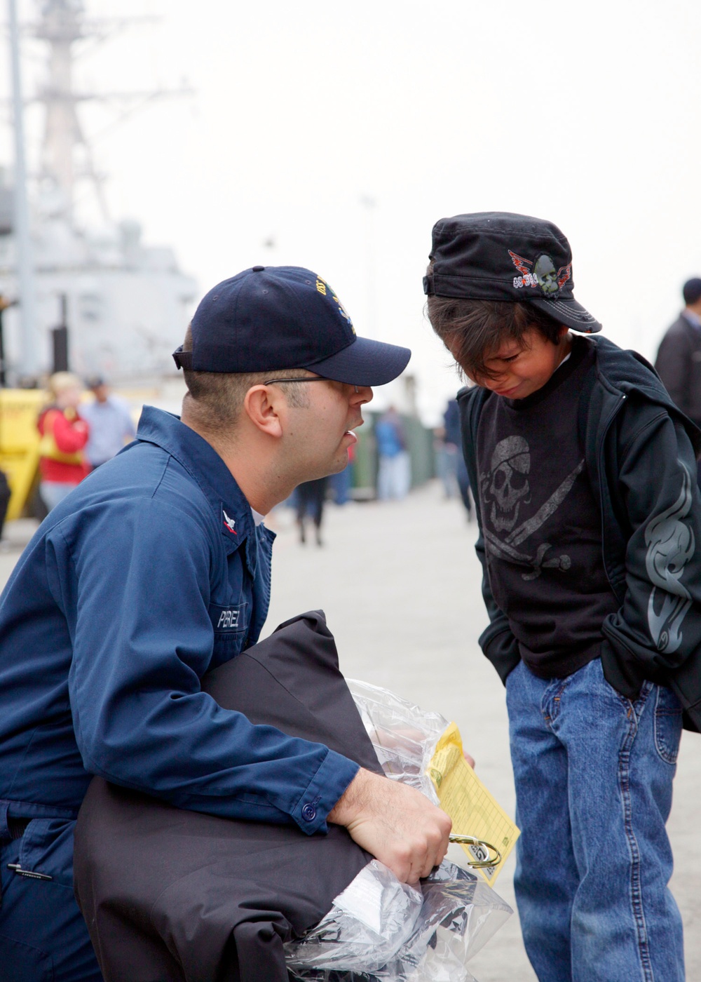 USS Boxer Sailors, Marines Say Goodbye Before Departing San Diego