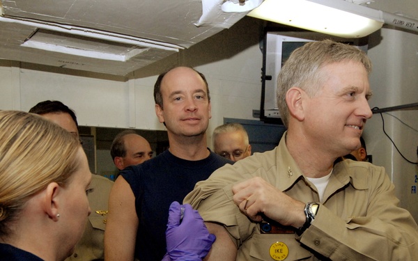 Anthrax vaccination aboard USS Dwight D. Eisenhower