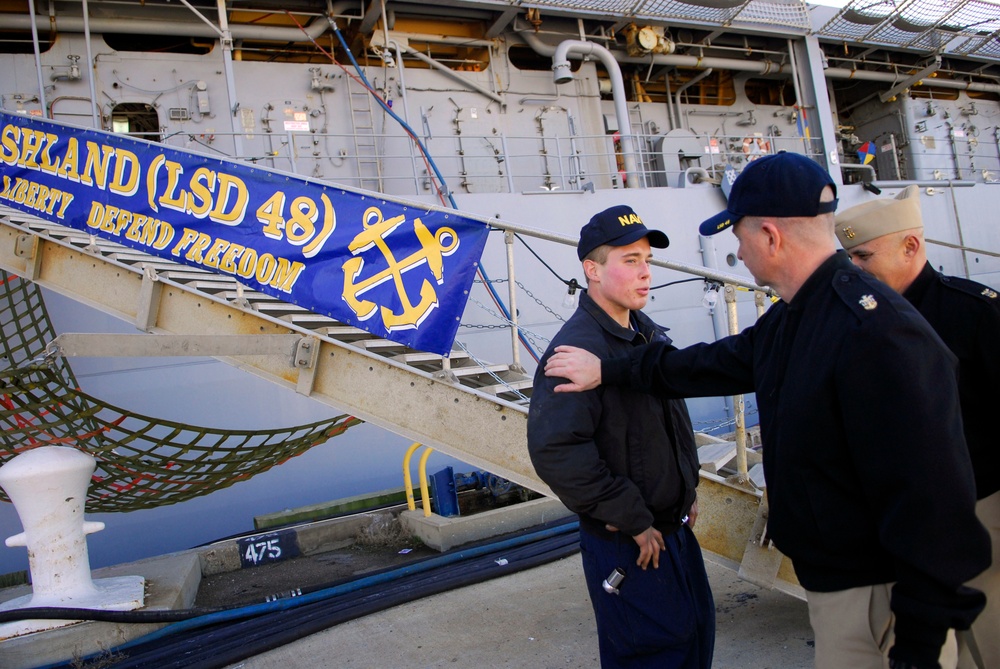 Master Chief Petty Officer of the Navy Rick D. West visits Naval Station Norfolk