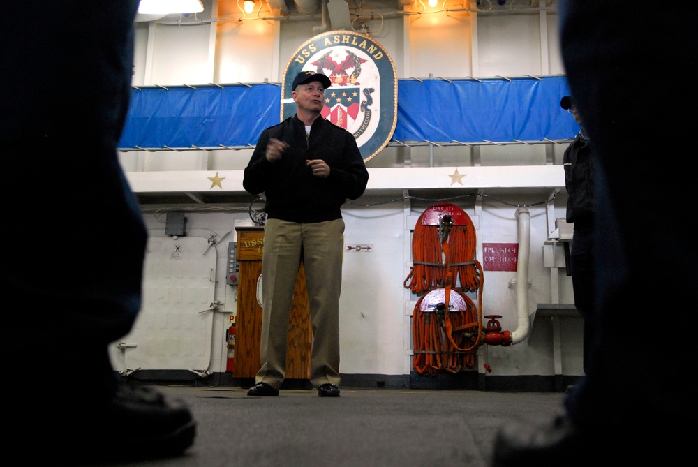 Master Chief Petty Officer of the Navy Rick D. West visits Naval Station Norfolk