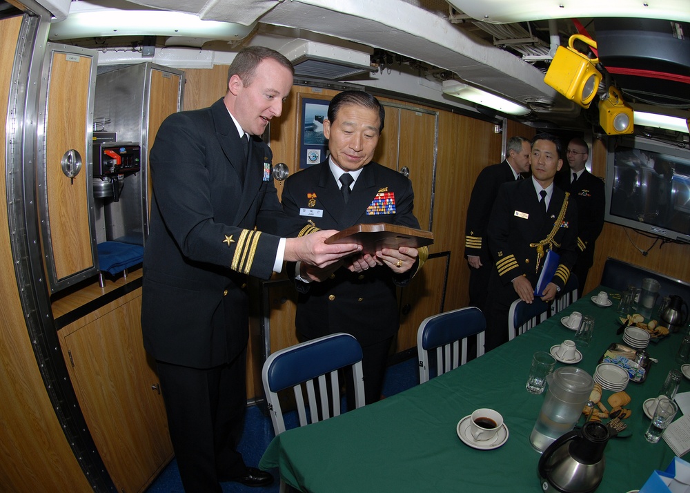 Korean Navy Visits USS Boise